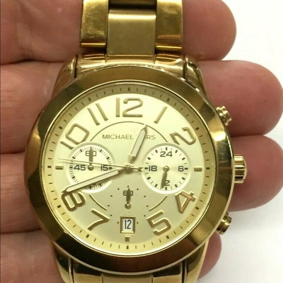 Michael Kors MK5726 Gold Chronograph Unisex Watch - Picture 8 of 8